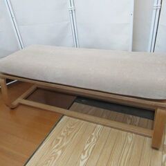 リビングでもダイニングでもつかえるベンチ/2人用/オーク材/シンプル
