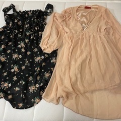 婦人用　ミニワンピース2枚セット★古着