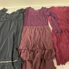 ワンピース3枚★古着　Mサイズ中心