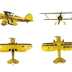 ダイナムWACO YMF - 5D、電動ラジコン複葉飛行機、完成品の画像