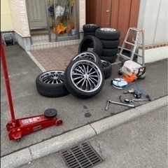 激安エアー補充付き出張タイヤ交換軽自動車1700円 - 札幌市