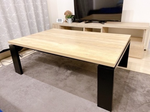 【受渡先決定】ニトリ　リビング　こたつ　ヴィンテージ　ローテーブル