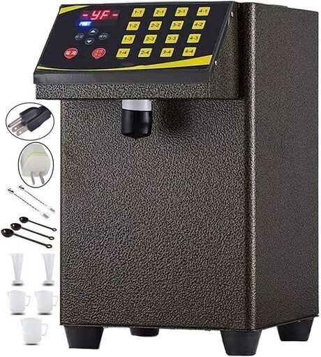 【ジャンク品】お茶 ディスペンサー 定量充填機 自動 液体 充填機 食品 業務用 8.5L/8L フルクトース定量機 110V 日本語取扱説明書付
