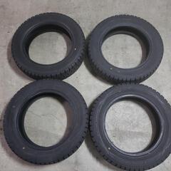 2018年製 155/65R14 ﾀﾞﾝﾛｯﾌﾟ WM01 ｽﾀｯﾄﾞﾚｽ 冬ﾀｲﾔ① 