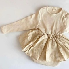 【ラスト1点】韓国🇰🇷ベビー服 女の子 ワンピース ロンパースの画像