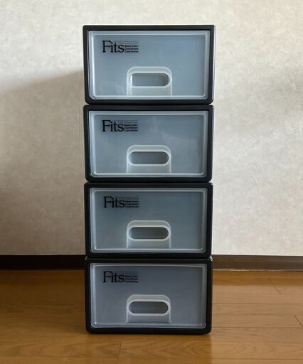 お引き渡し先決定　4個セットバラ売り不可　天馬　Fits フィッツケース S 幅33×奥行47×高さ21.5cm 廃盤色　衣類ケース　衣装ケース　クローゼットケース