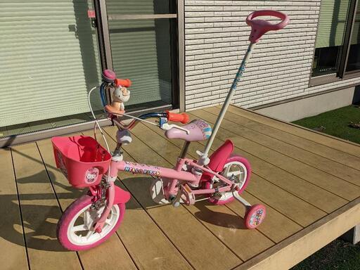 12インチ自転車　ピンク　キティ