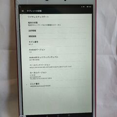 タブレット本体　念の為にジャンク