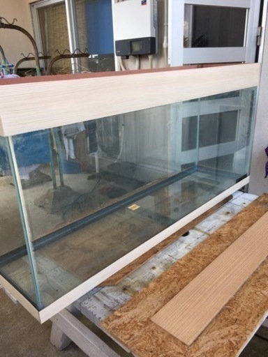 値段交渉有！W123cm xD33cm xH52cm(59.5cm)水槽　中古