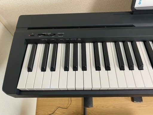 YAMAHA 電子ピアノ 88鍵盤 P-45B 6/2022年　セット