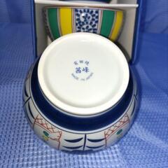 (未使用品) 有田焼 お好み鉢 色花 5個セットの画像