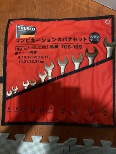 コンビネーションスパナセット　TCS -10S