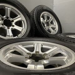 【DUNLOP SJ8 265/65R17】スタッドレス【Weds 17インチ 7.5J6HPCD139.7+23】バリ溝 ランクルプラド ハイラックスサーフ等　(TE813) クレジットカード QRコード決済可能