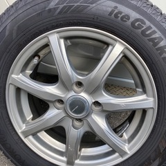 （値下げ）スタッドレスタイヤ　ホイールセット　14インチ①の画像