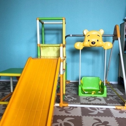 プーさんジャングルジム くまのプーさん おりたたみ ロングスロープ