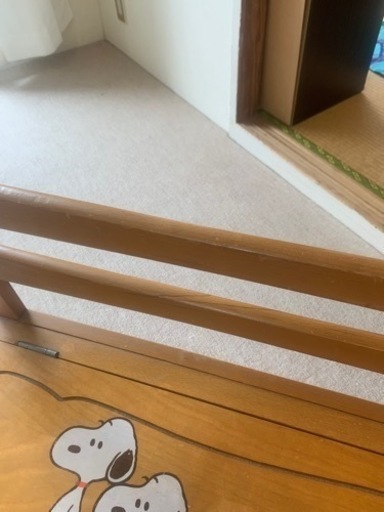 スヌーピー木製収納付きベンチ椅子