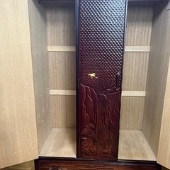 和風柄タンス 鎌倉彫り