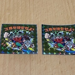 ビックリマンシリーズのヘッドキャラクター同種2枚  各2種ヘッド...