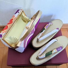振袖用草履とバックのセットの画像