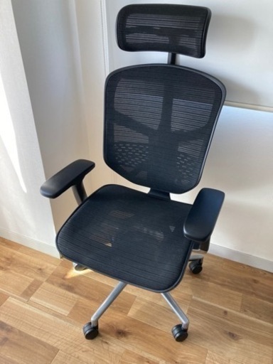 【美品】オフィスチェア　メッシュ　エルゴヒューマン エンジョイ　ヘッドレスト　ergohuman
