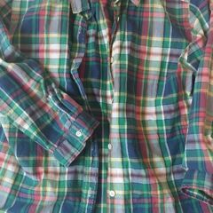 子供服　ラガーシャツ2枚&チェックシャツ　130センチの画像