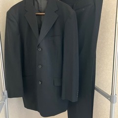 【お取引完了】スーツ上下セット　濃いグレーストライプ