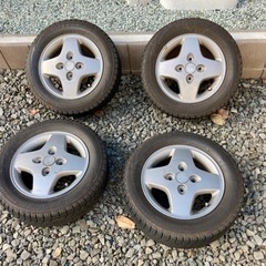 値下げ　スタッドレス　アルミホイール4本セット　155/65r13