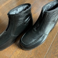 新品ボア付き　レインシューズ　メンズ　26.0cmの画像