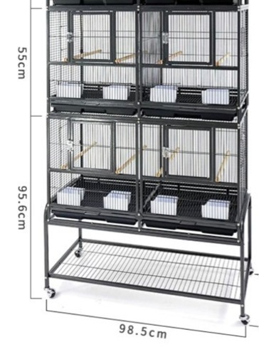 二段式インコ用ケージ
