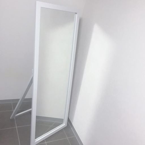 美品⭐️オフホワイト大型鏡⭐️15,000円‼️