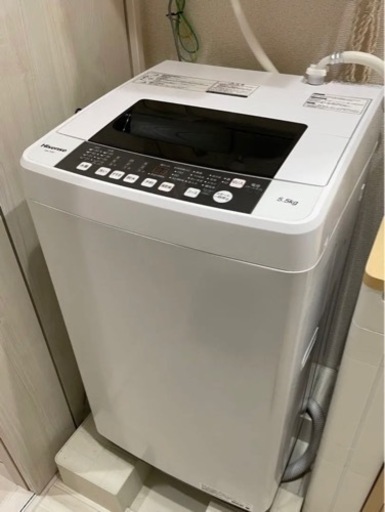 【美品】HISENSE HW-T55C 洗濯機　5.5kg  2019年製