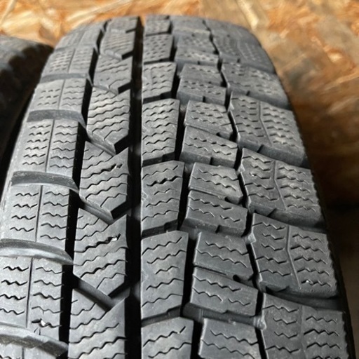 バリ山　DUNLOP ダンロップ　WM02 155/65R14 スタッドレス タイヤ　2018年製　14インチ