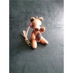 手縫いで作る✨栃木レザーを使用したテディベア🧸の画像