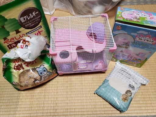 ハムスター飼育セット(中古品)受け渡し決まりました