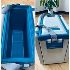 アウトドア　コンパクト折りたたみテーブルチェアクラーボックスの画像
