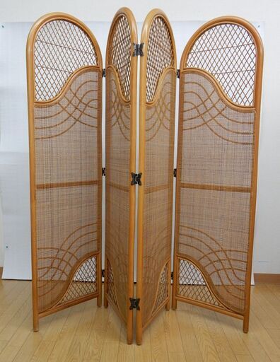 4連パーテーション　通常使用幅：約150cm　中古