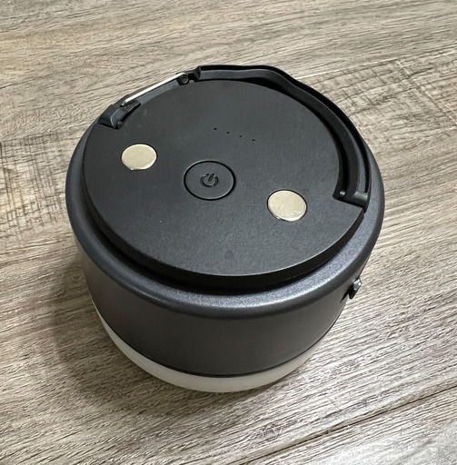 モバイルバッテリー搭載のLEDランタン/アウトドアや災害時にも！/MOTTERU/ブラック
