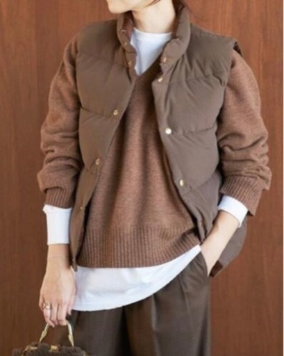 plage プラージュ　リバーシブル ダウンベスト