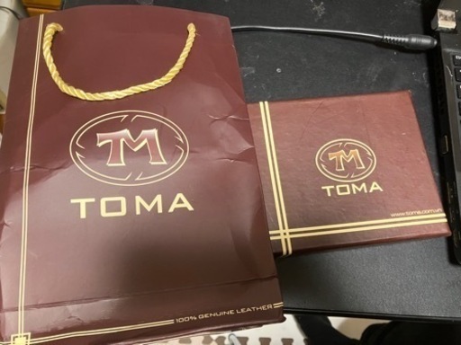 ベトナム革財布(ハノイで購入)TOMA brownトマ　ブラウン茶色