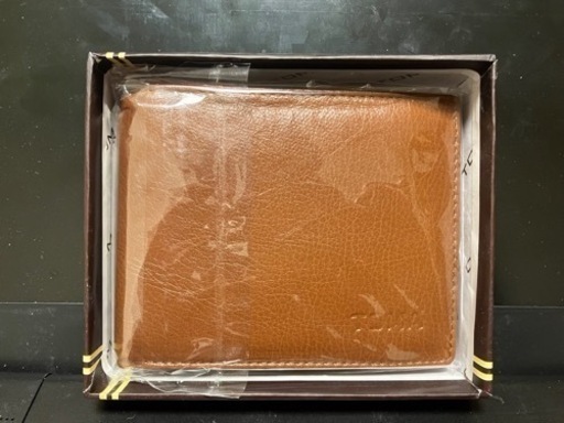 ベトナム革財布(ハノイで購入)TOMA brownトマ　ブラウン茶色