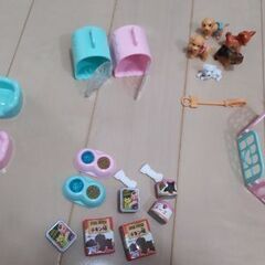 犬のミニチュア玩具セット★の画像