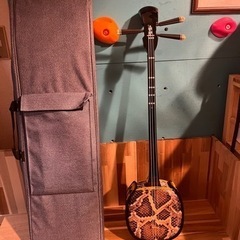 三線　中古品　ケース付き　【引き取り】