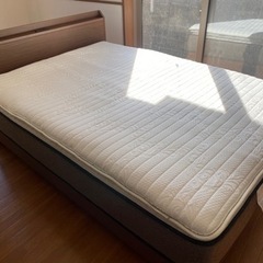 福岡市内配達無料　ダブルベッド マットレス  フレームセット　ニトリ