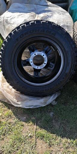 取り引き中 値下げ  ジムニアルミホイールと夏タイヤ付き4本セット185/85R16