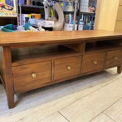 定価¥49500★ビーカンパニー オールドチーク無垢材 テレビボ...