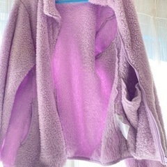紫ジャンバー　ユニクロ150cmの画像