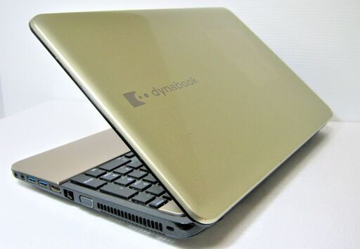 東芝Dynabook 最強core i7/8G/BD/カメラ/希少カラーゴールド