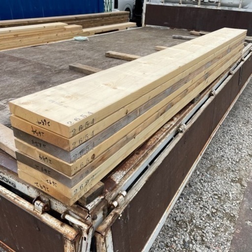 【ホームセンターより激安‼️?✨】   2×10材　約2.7m×7枚　ウッドデッキ　DIYなどに