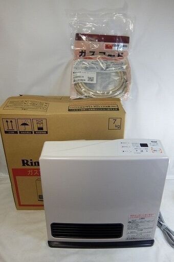 美品☆Rinnai リンナイ 都市ガス 12A・13A用 RC-N205E ガスファンヒーター ガスコード付き 2017年製