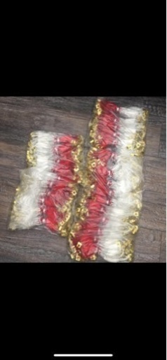 激安！新品 金具付き ゴム房 24センチ紅白1束20本×5×5袋（500本）